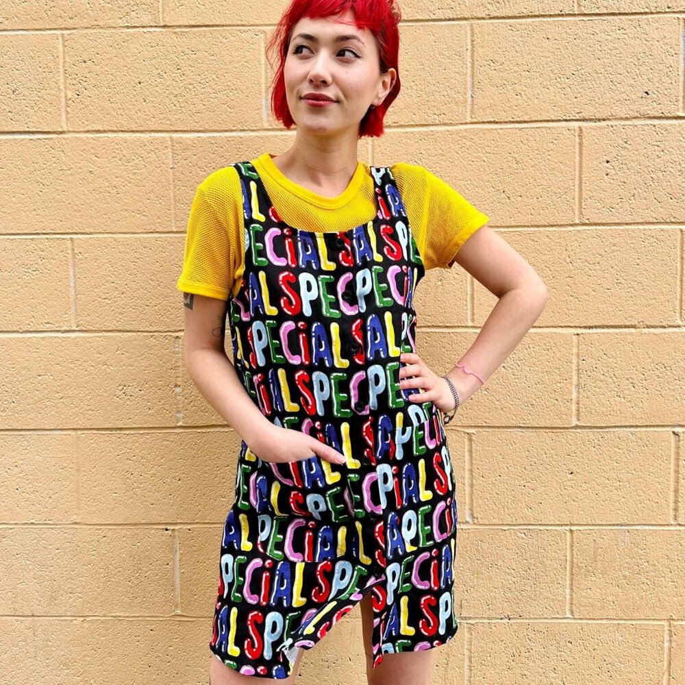 NOOWORKS CHLOE DRESS POCKETS SPECIAL PRINT NOVELTY FUN NWT L